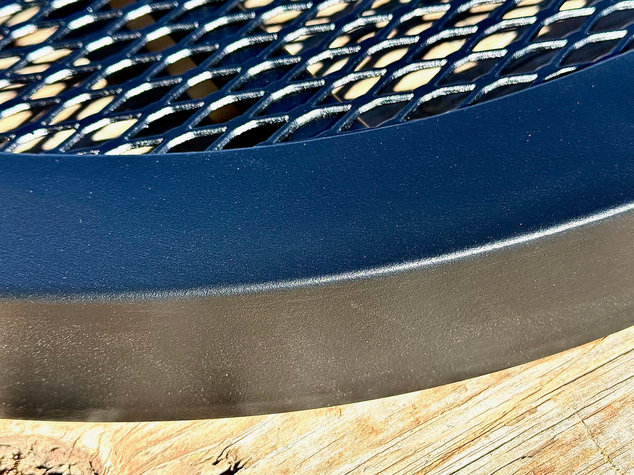 Close-up view of quality construction and surface texture